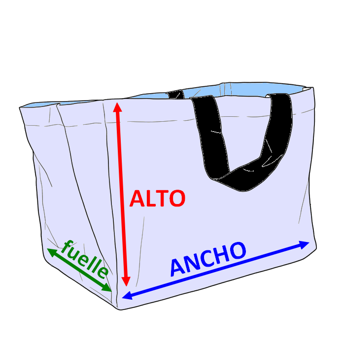 Dimensiones del bolsa tote